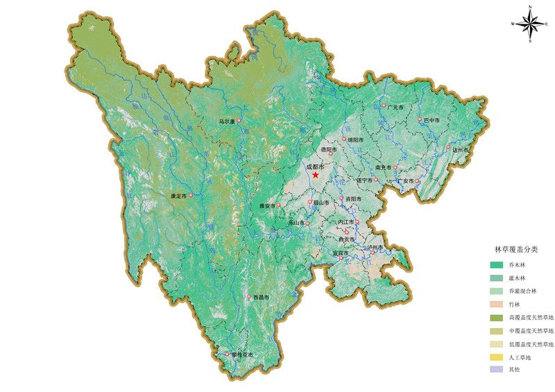 四川第一次全国地理国情普查公报发布首张地理国情图出炉