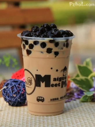 珍珠奶茶奶精版的做法