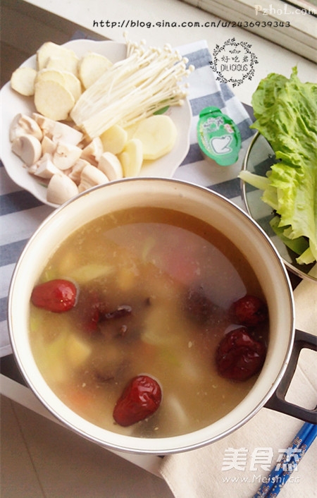 滋补山药火锅的做法